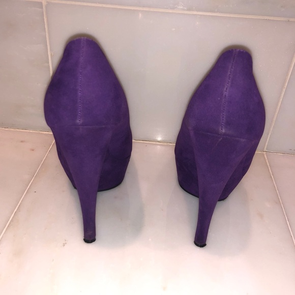 Purple platform pumps - Picture 3 of 3
